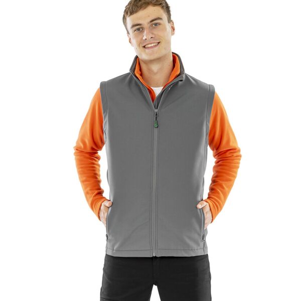 Result Genuine Recycled Men's recycled 2-layer printable softshell bodywarmer R902M Men's recycled 2-layer printable softshell bodywarmer Thumbnail