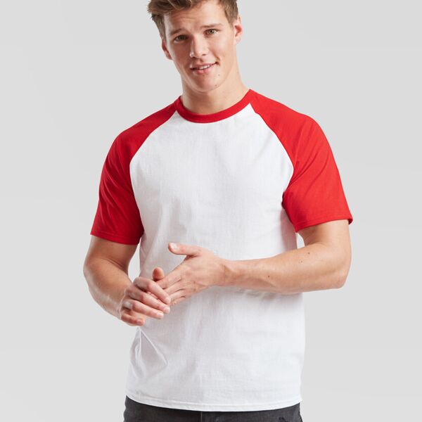 Fruit of the Loom FOTL Short sleeve baseball T MWSS026 FOTL Short sleeve baseball T Thumbnail