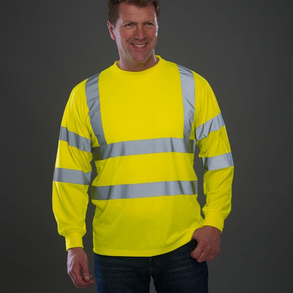 Yoko Yoko Hi-Vis Long Sleeve T-Shirt MWYK012 Yoko Hi-Vis Long Sleeve T-Shirt Thumbnail