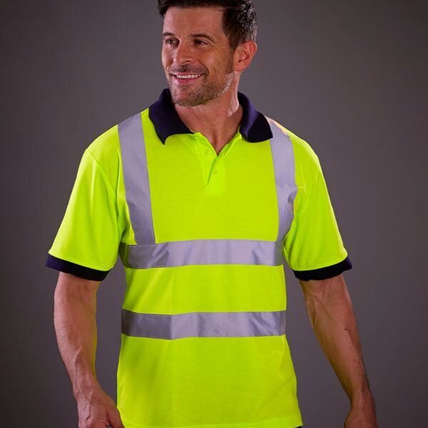 Yoko Yoko Hi-Vis Polo Shirt MWYK015 Yoko Hi-Vis Polo Shirt Thumbnail
