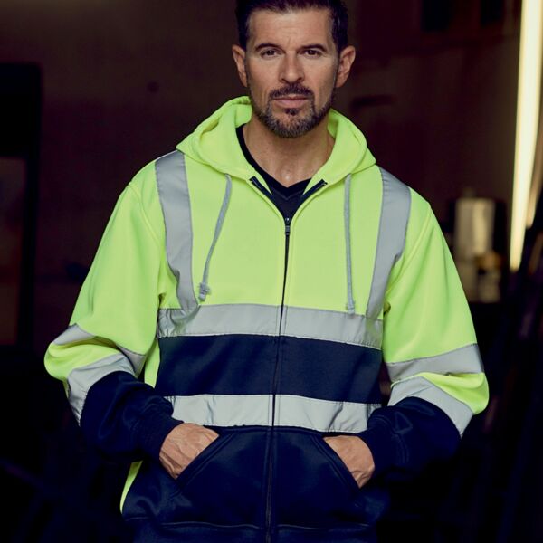 Yoko Yoko Hi-Vis Zip Hoodie MWYK032 Yoko Hi-Vis Zip Hoodie Thumbnail