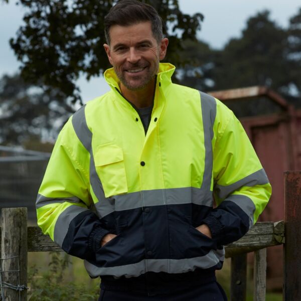 Yoko Hi-Vis 2 Tone Bomber Jacket MWHVP218 Hi-Vis 2 Tone Bomber Jacket Thumbnail