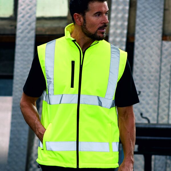 Yoko Hi-Vis Softshell Bodywarmer MWHV006 Hi-Vis Softshell Bodywarmer Thumbnail
