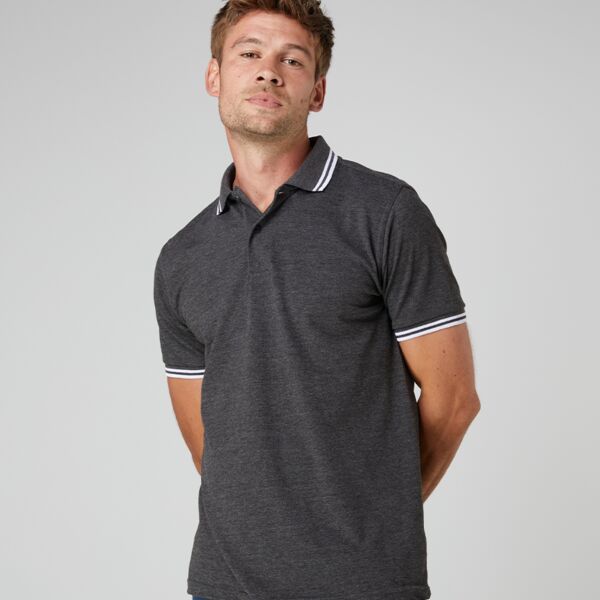 AWDis Just Polos AWDis Stretch Tipped Piqué Polo Shirt MWJP003 AWDis Stretch Tipped Piqué Polo Shirt Thumbnail