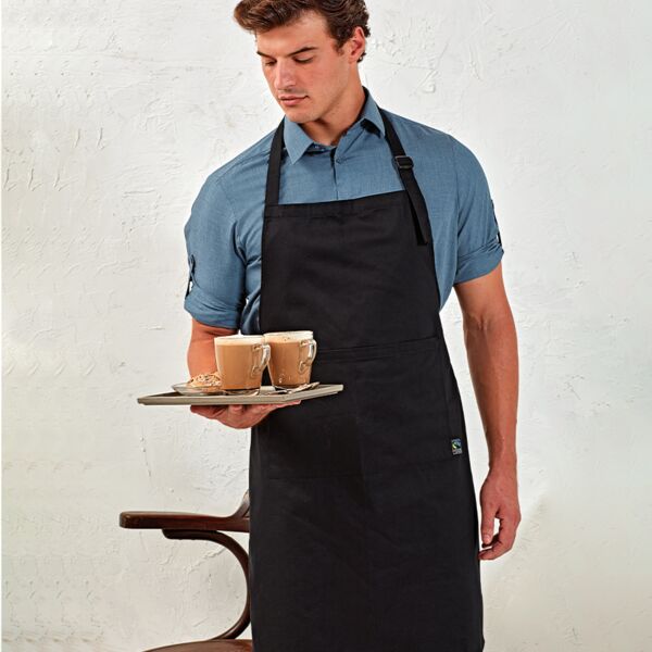 Premier Premier Fairtrade Certified Organic Cotton Bib Apron MWPR112 Premier Fairtrade Certified Organic Cotton Bib Apron Thumbnail