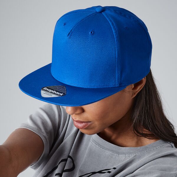 Beechfield Beechfield 5 Panel Snapback Rapper Cap MWBB610 Beechfield 5 Panel Snapback Rapper Cap Thumbnail
