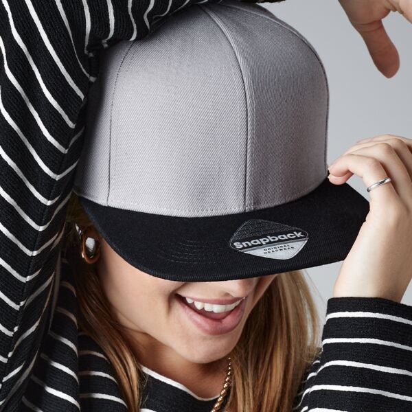 Beechfield Beechfield Original Flat Peak 6 Panel Snapback Cap MWBB661 Beechfield Original Flat Peak 6 Panel Snapback Cap Thumbnail