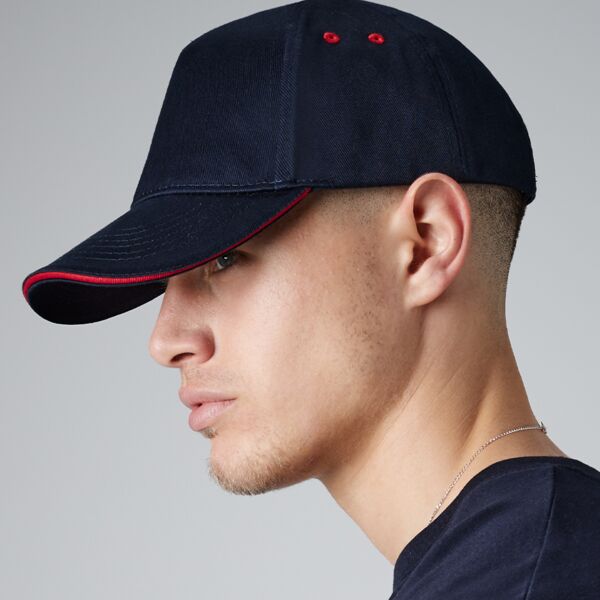 Beechfield Beechfield Ultimate 5 Panel Cap with Sandwich Peak MWBB15C Beechfield Ultimate 5 Panel Cap with Sandwich Peak Thumbnail