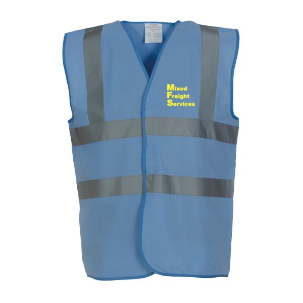 ORN Workwear MFS Hi Vis Sky Blue Vest MFSYK001SB MFS Hi Vis Sky Blue Vest Thumbnail