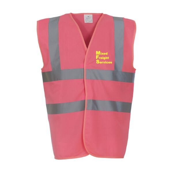 ORN Workwear MFS Hi Vis Pink Vest MFSYK001PI MFS Hi Vis Pink Vest Thumbnail